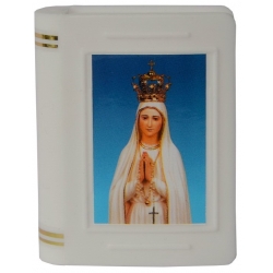 Pudełko na różaniec z wizerunkiem Jana Pawła II  Wymiary: 5 x 5 cm
